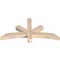 Ekena Millwork Alberta Smooth Timber Gable Bracket, Douglas Fir, 48"W x 24"H x 3 1/2"D x 3 1/2"F, 12/12 Pitch GBW048X24X0404ALB00SDF - alternate 2